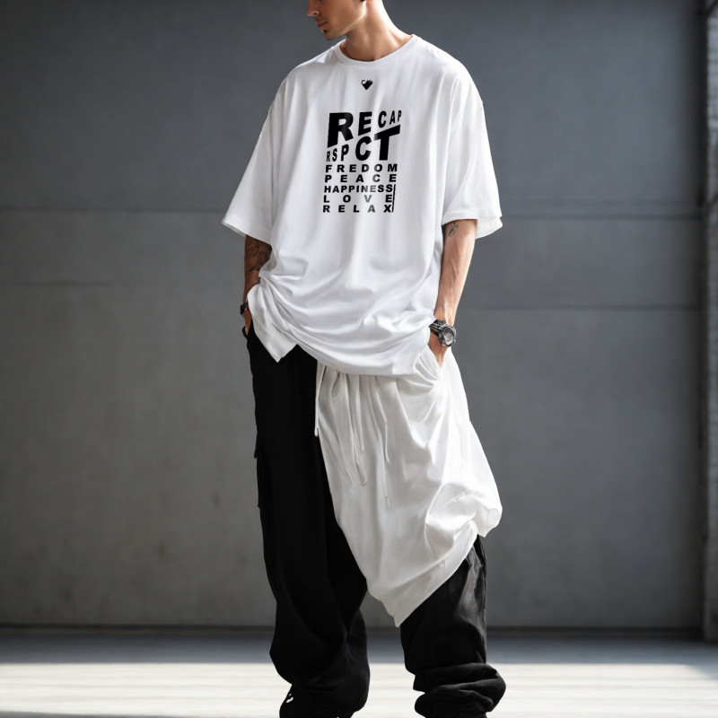 T-shirt oversize ... RECAP , RSPT, maglietta unisex Bianca T-shirt CAPSULE VSTL 69,00 €